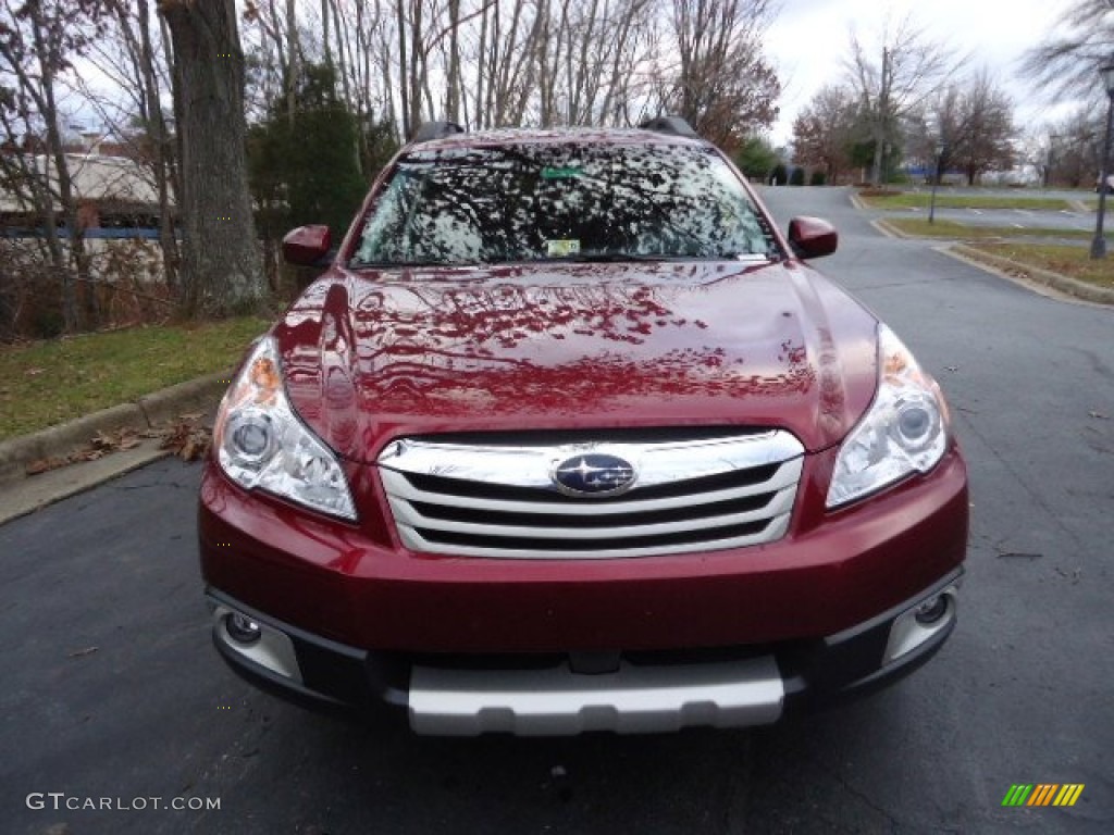 2012 Outback 3.6R Limited - Ruby Red Pearl / Off Black photo #2