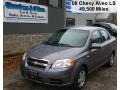 2008 Medium Gray Metallic Chevrolet Aveo LS Sedan  photo #1