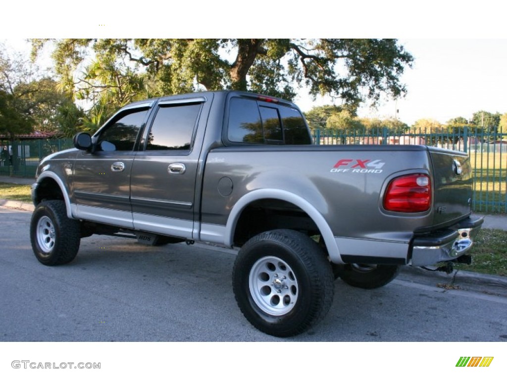 2002 F150 Lariat SuperCrew 4x4 - Dark Shadow Grey Metallic / Medium Graphite photo #7