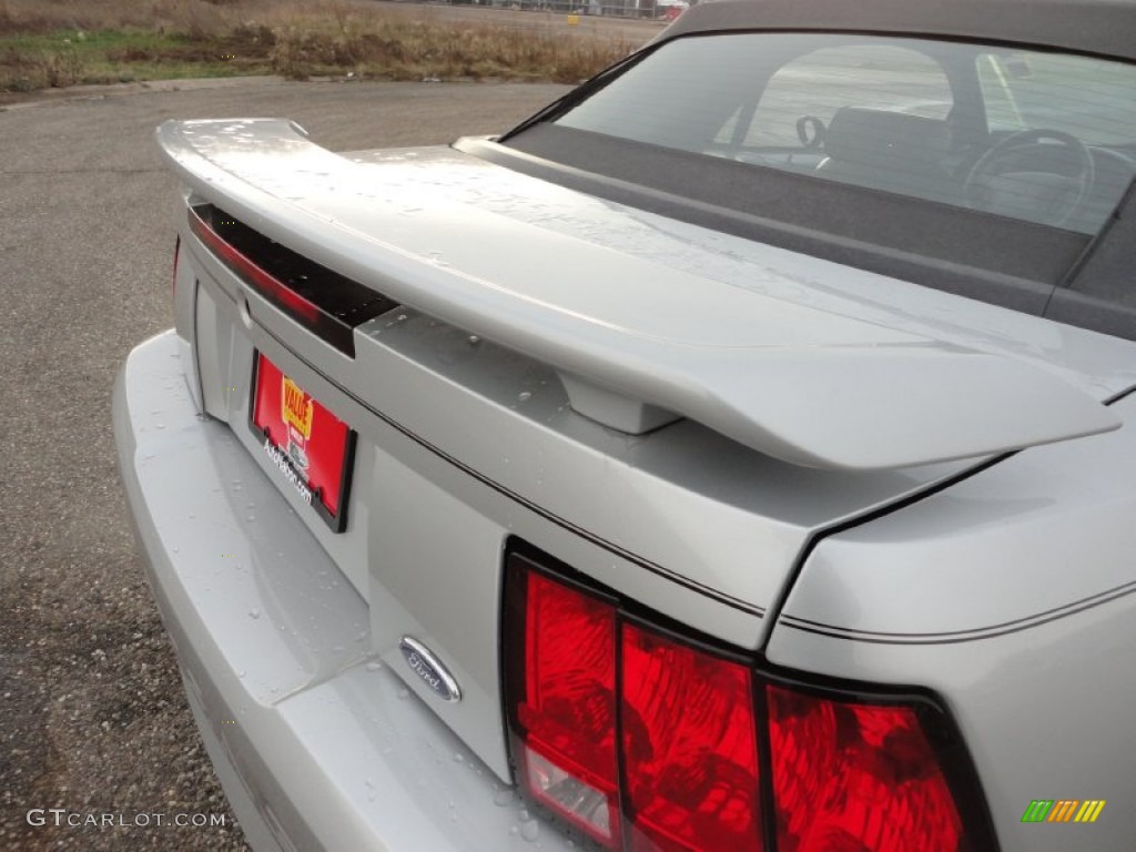 2003 Mustang V6 Convertible - Silver Metallic / Medium Graphite photo #28
