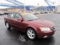 2009 Dark Cherry Red Hyundai Sonata SE V6  photo #1