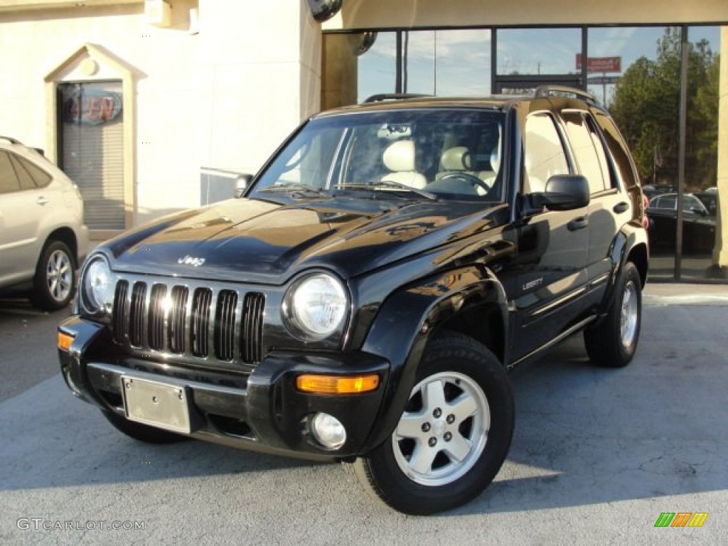 Black Clearcoat 2004 Jeep Liberty Limited Exterior Photo #58903194