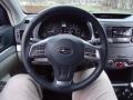 Warm Ivory 2012 Subaru Outback 2.5i Premium Steering Wheel