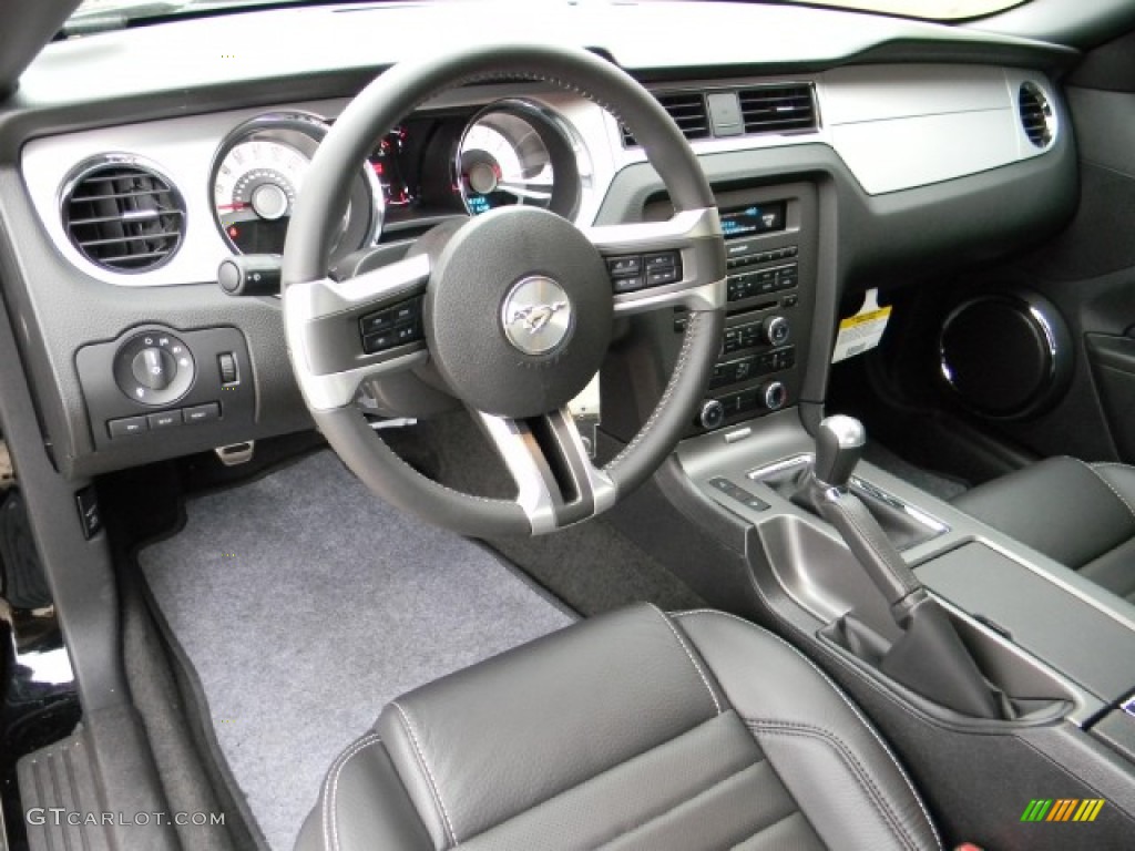 Charcoal Black Interior 2012 Ford Mustang GT Premium Coupe Photo #58903872