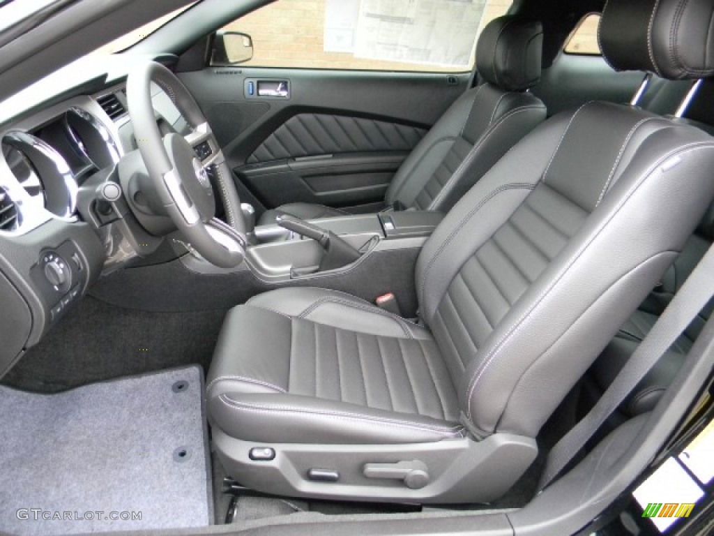 Charcoal Black Interior 2012 Ford Mustang GT Premium Coupe Photo #58903881