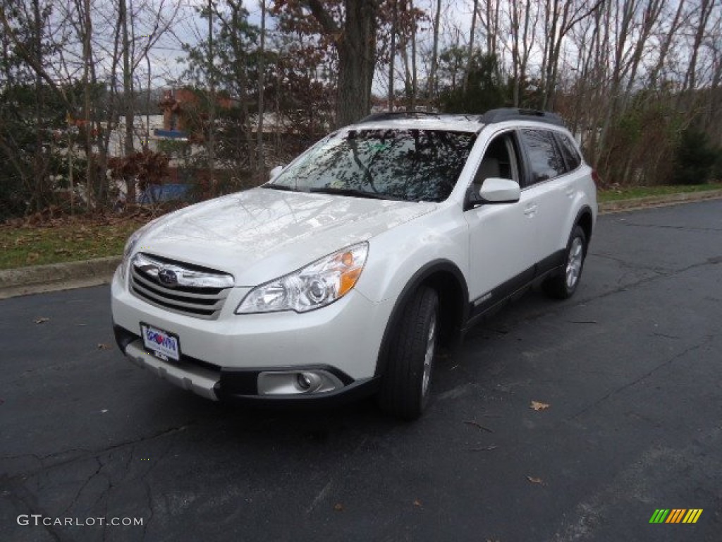 2012 Outback 3.6R Limited - Satin White Pearl / Warm Ivory photo #3