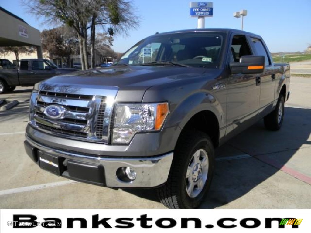 2010 F150 XLT SuperCrew - Sterling Grey Metallic / Medium Stone photo #1