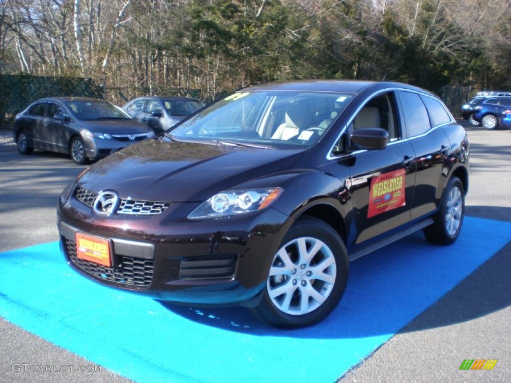 2009 CX-7 Touring AWD - Black Cherry Mica / Sand photo #1