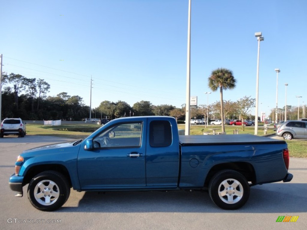 Aqua Blue Metallic 2012 Chevrolet Colorado LT Extended Cab Exterior Photo #58905907