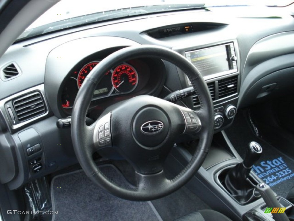2008 Subaru Impreza WRX Wagon Carbon Black Dashboard Photo #58906612