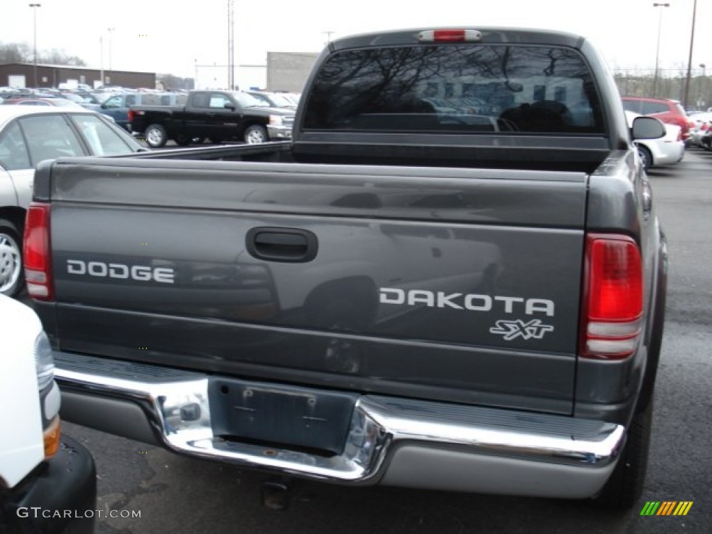 2004 Dakota SXT Quad Cab 4x4 - Graphite Metallic / Dark Slate Gray photo #5