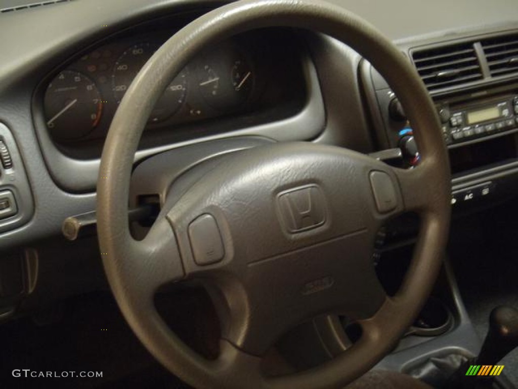 2000 Honda Civic EX Coupe Gray Steering Wheel Photo #58908649