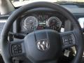 Dark Slate Gray 2012 Dodge Ram 1500 Laramie Quad Cab 4x4 Steering Wheel