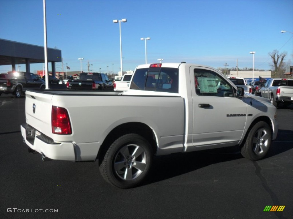 2012 Ram 1500 Express Regular Cab - Bright White / Dark Slate Gray/Medium Graystone photo #4