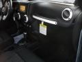 Black with Polar White Accents/Orange Stitching 2012 Jeep Wrangler Sahara Arctic Edition 4x4 Dashboard