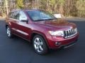 2012 Deep Cherry Red Crystal Pearl Jeep Grand Cherokee Overland 4x4  photo #5