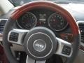Dark Frost Beige/Light Frost Beige 2012 Jeep Grand Cherokee Overland 4x4 Steering Wheel