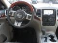 Dark Frost Beige/Light Frost Beige 2012 Jeep Grand Cherokee Overland 4x4 Dashboard