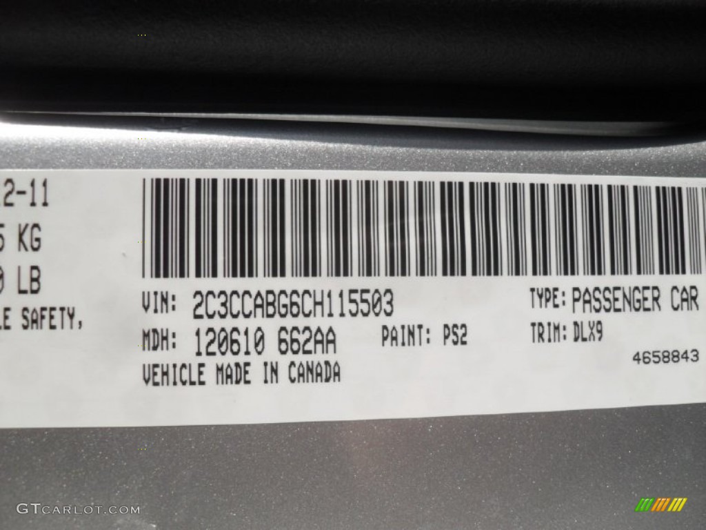 2012 300 S V6 - Bright Silver Metallic / Black photo #6