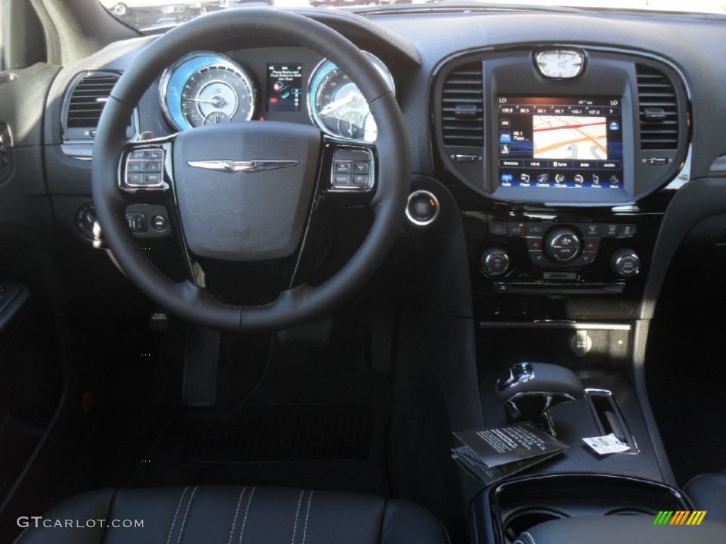 2012 Chrysler 300 S V6 Black Dashboard Photo #58912673