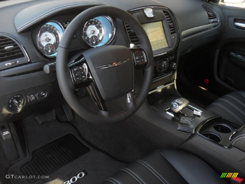 Black Interior 2012 Chrysler 300 S V6 Photo #58912700