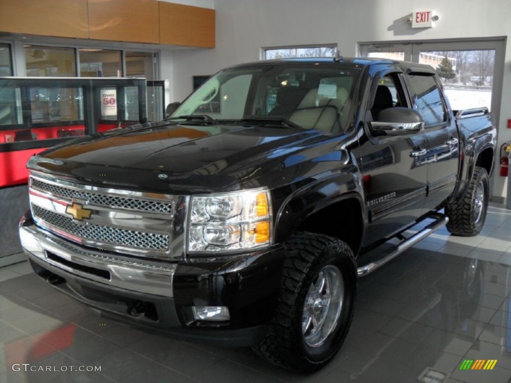 2009 Silverado 1500 LT Crew Cab 4x4 - Black / Ebony photo #1