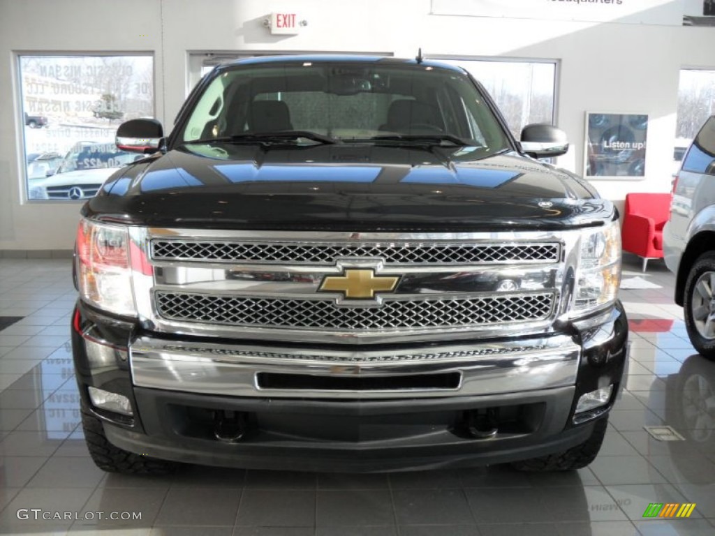 2009 Silverado 1500 LT Crew Cab 4x4 - Black / Ebony photo #13