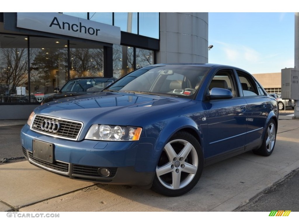 2003 A4 1.8T quattro Sedan - Denim Blue Pearl Effect / Platinum photo #1