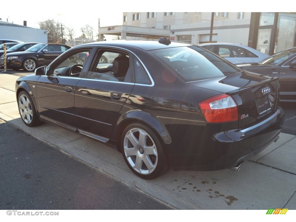 2004 S4 4.2 quattro Sedan - Moro Blue Pearl Effect / Black/Gray photo #3