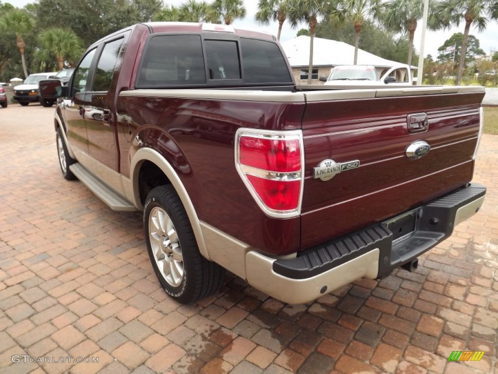 Royal Red Metallic 2009 Ford F150 King Ranch SuperCrew Exterior Photo #58916396