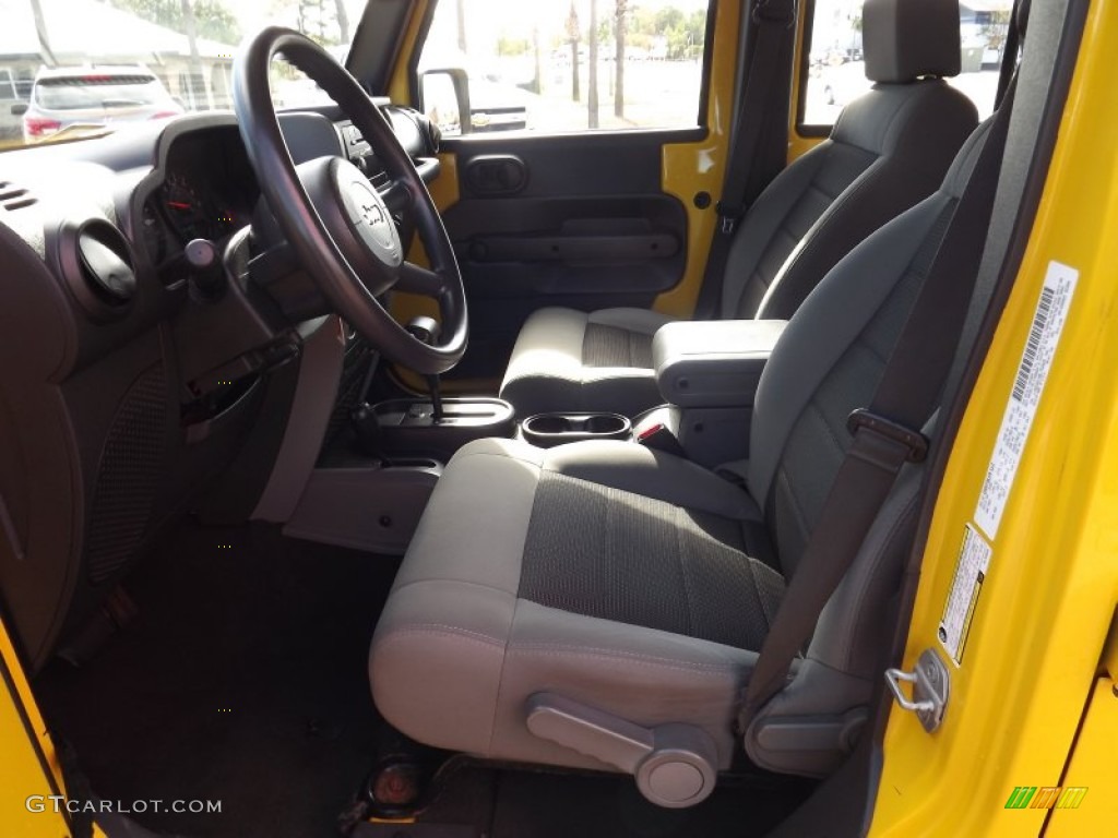 2009 Wrangler Unlimited X 4x4 - Detonator Yellow / Dark Slate Gray/Medium Slate Gray photo #11