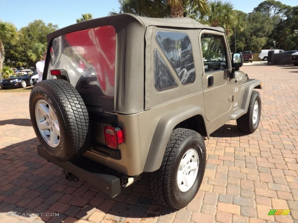 2006 Wrangler X 4x4 - Light Khaki Metallic / Khaki photo #7