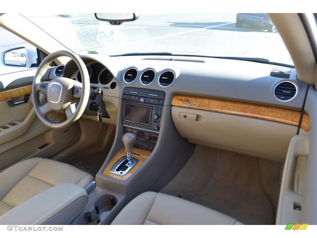 2009 Audi A4 3.2 quattro Cabriolet Cardamom Beige Dashboard Photo #58916939