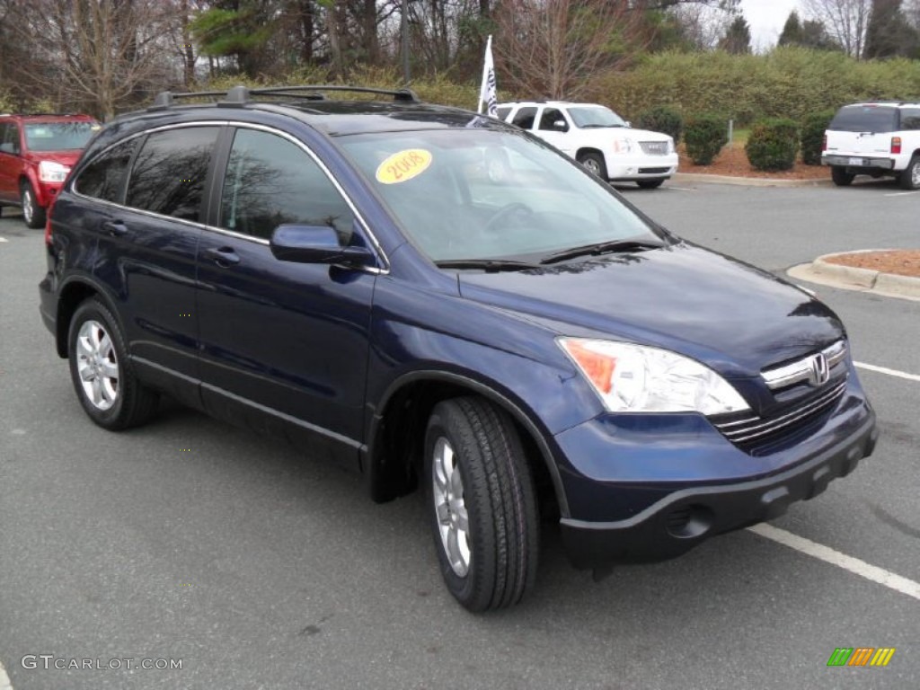 2008 CR-V EX-L 4WD - Royal Blue Pearl / Black photo #5