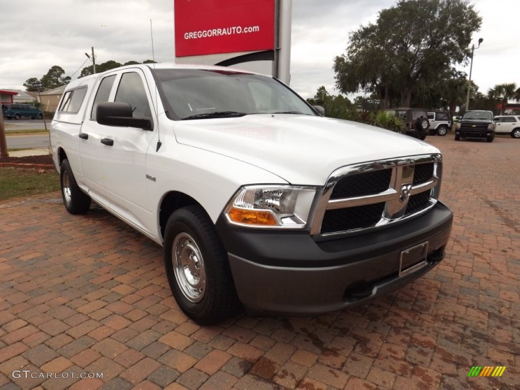 2010 Ram 1500 ST Quad Cab - Stone White / Dark Slate/Medium Graystone photo #1