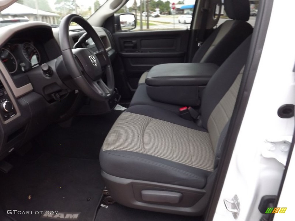 2010 Ram 1500 ST Quad Cab - Stone White / Dark Slate/Medium Graystone photo #11