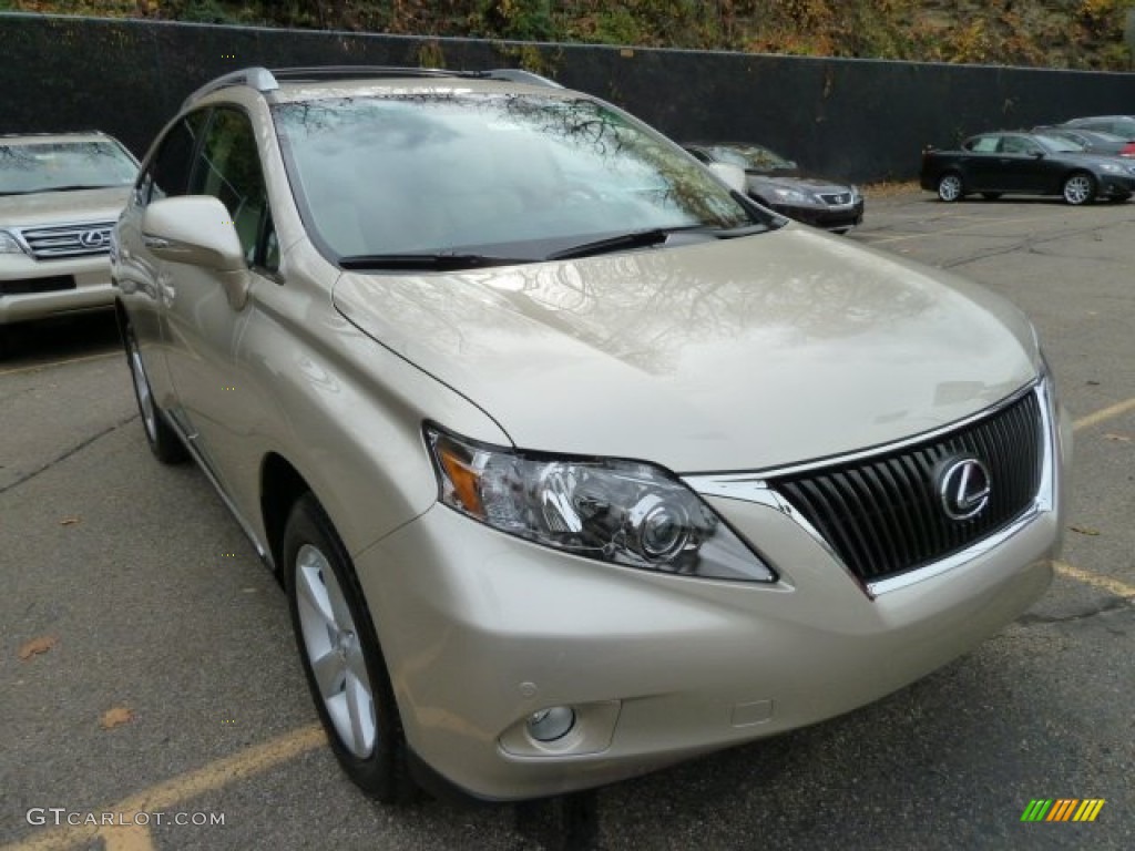 Satin Cashmere Metallic 2012 Lexus RX 350 AWD Exterior Photo #58918796