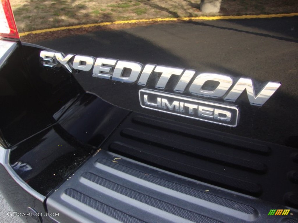 2005 Expedition Limited 4x4 - Black Clearcoat / Medium Parchment photo #6