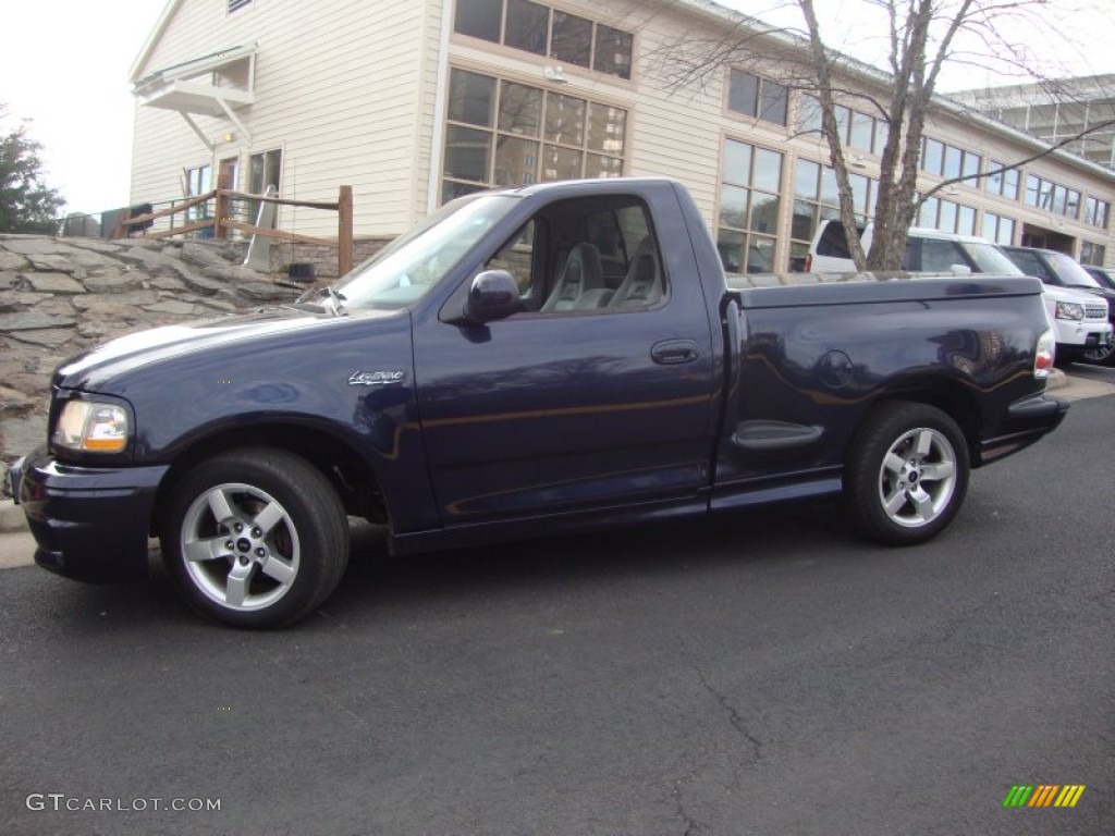 True Blue Metallic 2002 Ford F150 SVT Lightning Exterior Photo #58919264