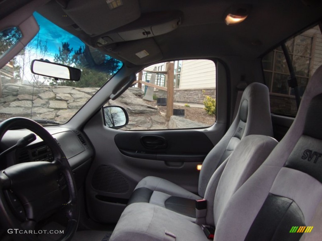 SVT Medium Graphite Interior 2002 Ford F150 SVT Lightning Photo #58919408