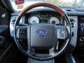 Charcoal Black/Chaparral Leather 2008 Ford Expedition King Ranch 4x4 Steering Wheel