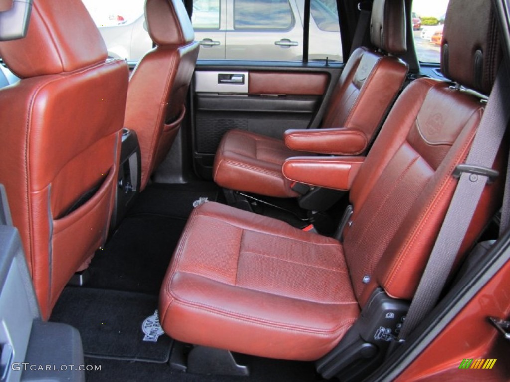 Charcoal Black/Chaparral Leather Interior 2008 Ford Expedition King Ranch 4x4 Photo #58923059
