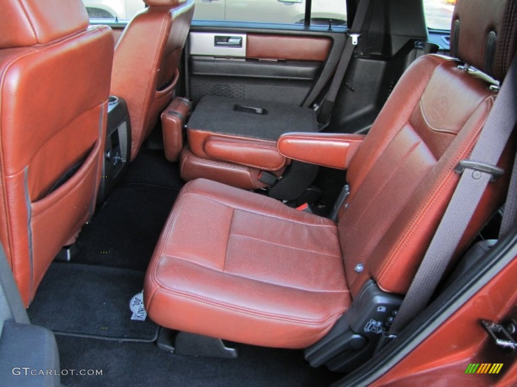Charcoal Black/Chaparral Leather Interior 2008 Ford Expedition King Ranch 4x4 Photo #58923068