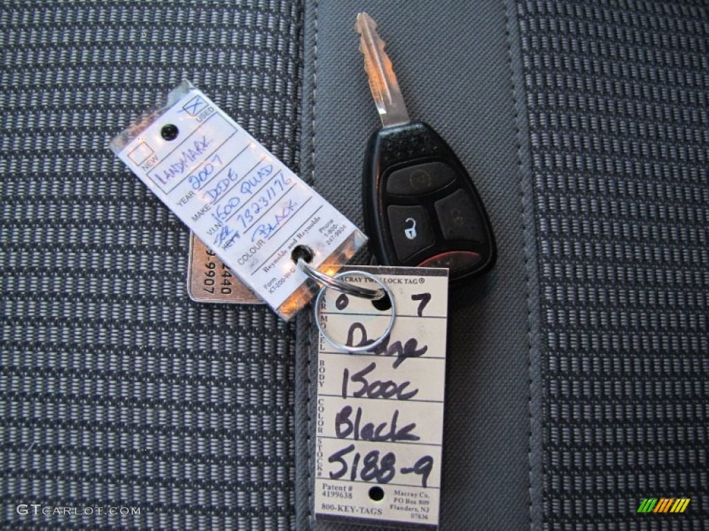2007 Ram 1500 Sport Quad Cab 4x4 - Black / Medium Slate Gray photo #35