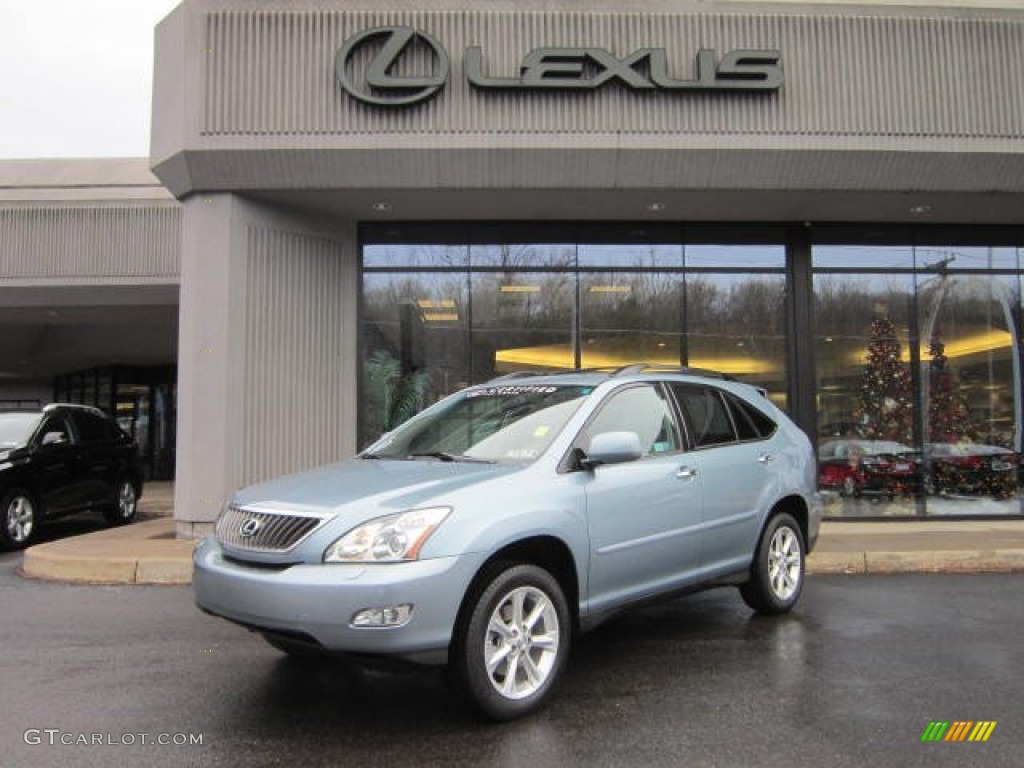 2009 RX 350 AWD - Breakwater Blue Metallic / Light Gray photo #1