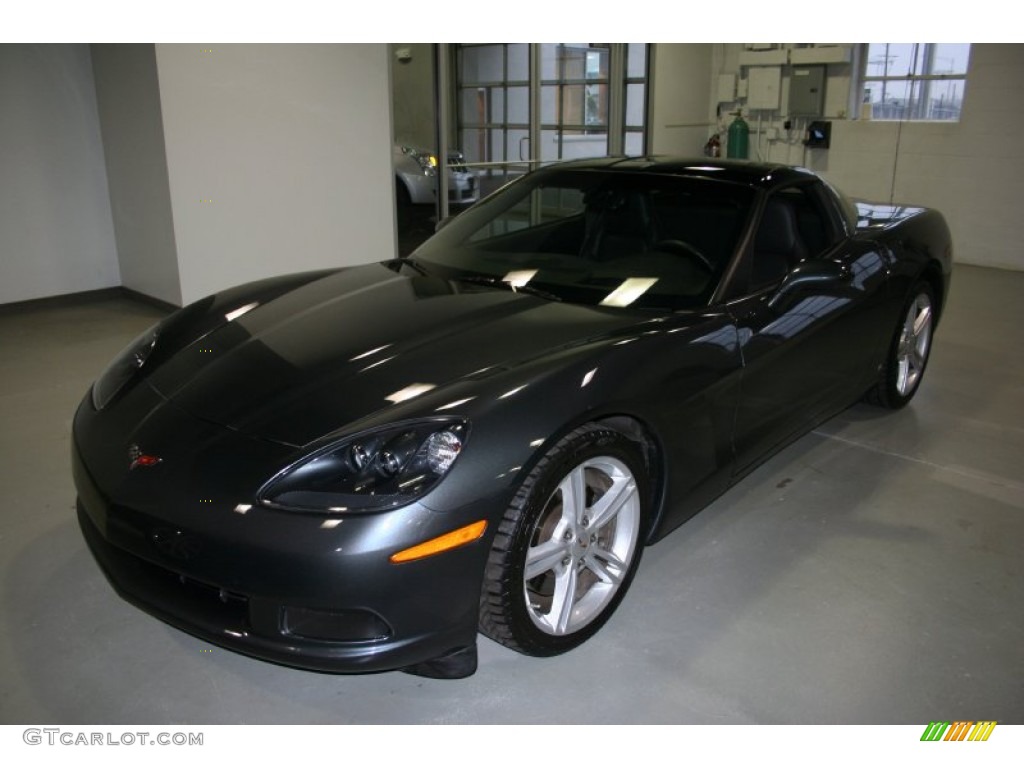 2009 Corvette Coupe - Cyber Gray Metallic / Ebony photo #1