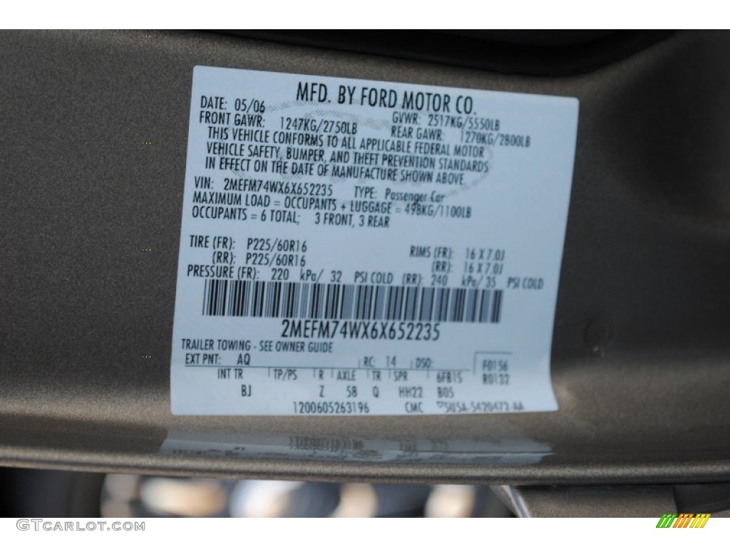 2006 Mercury Grand Marquis GS Parts Photos