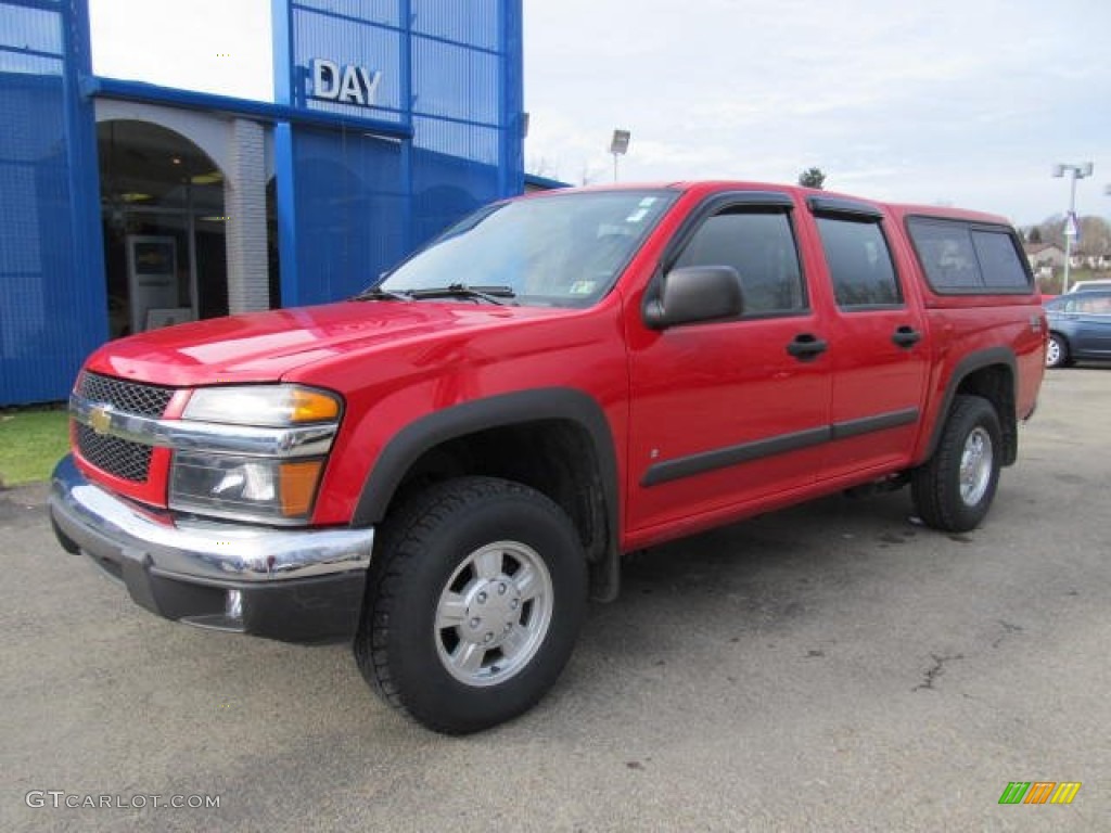 2006 Colorado LT Crew Cab 4x4 - Victory Red / Very Dark Pewter photo #1