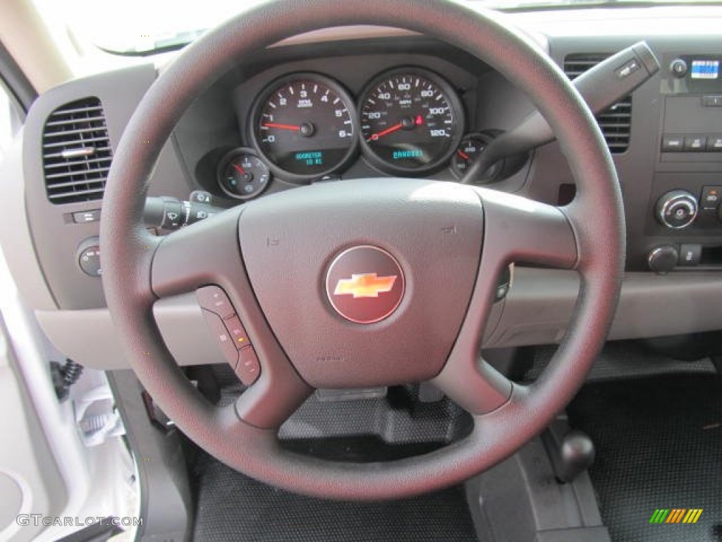 2012 Silverado 1500 Work Truck Crew Cab 4x4 - Summit White / Dark Titanium photo #10