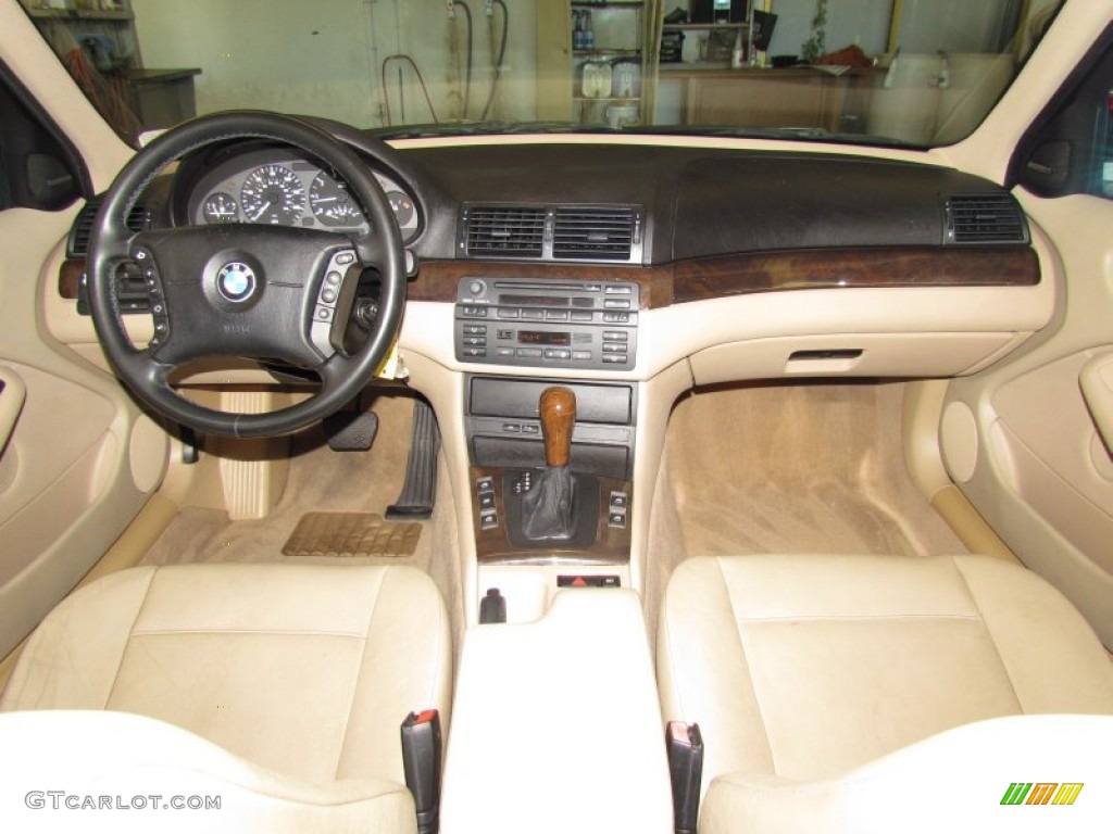 2001 3 Series 325i Sedan - Jet Black / Sand photo #13